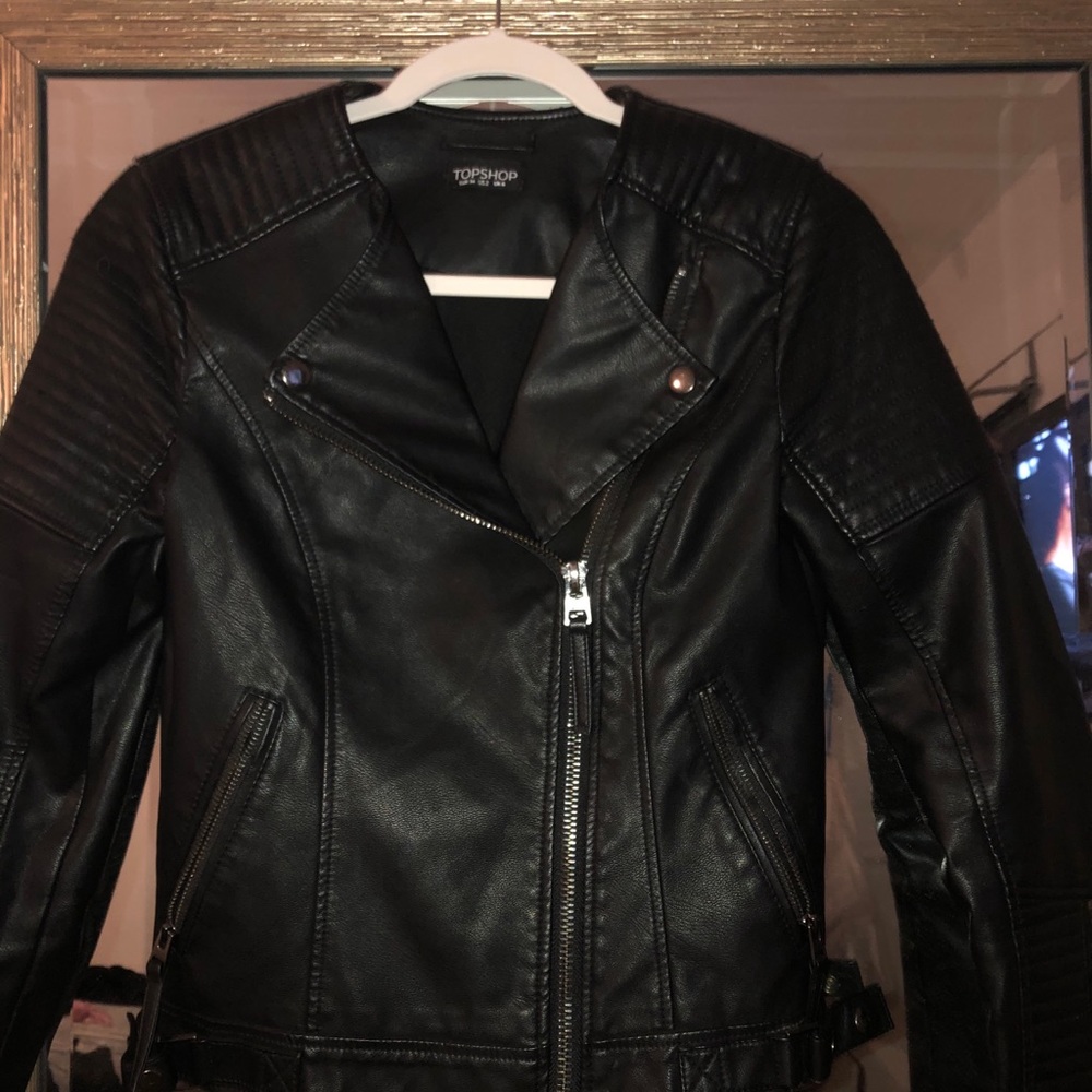 Top shop leather jacket